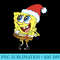 SpongeBob SquarePants Santa Hat Dreaming Of Christmas - Sublimation clipart PNG - Unleash Your Inner Rebellion