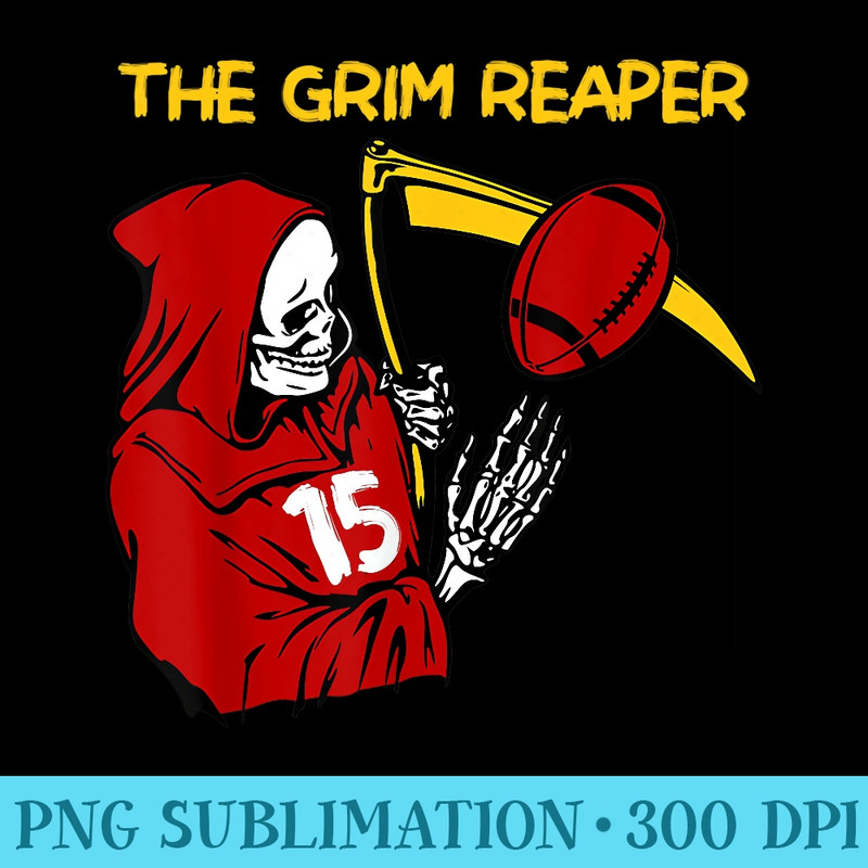 When Its Grim Be The Grim Reaper Football Adult Men - PNG Download Clipart - Perfect for Creative Projects