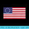Betsy Ross American Flag shirt, Flag from Revolutionary War - Sublimation images PNG download - Create with Confidence