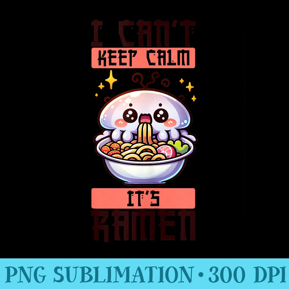 Cute Kawaii Jellyfish Eating Ramen - PNG Download - Boost Your Success with this Inspirational PNG Download