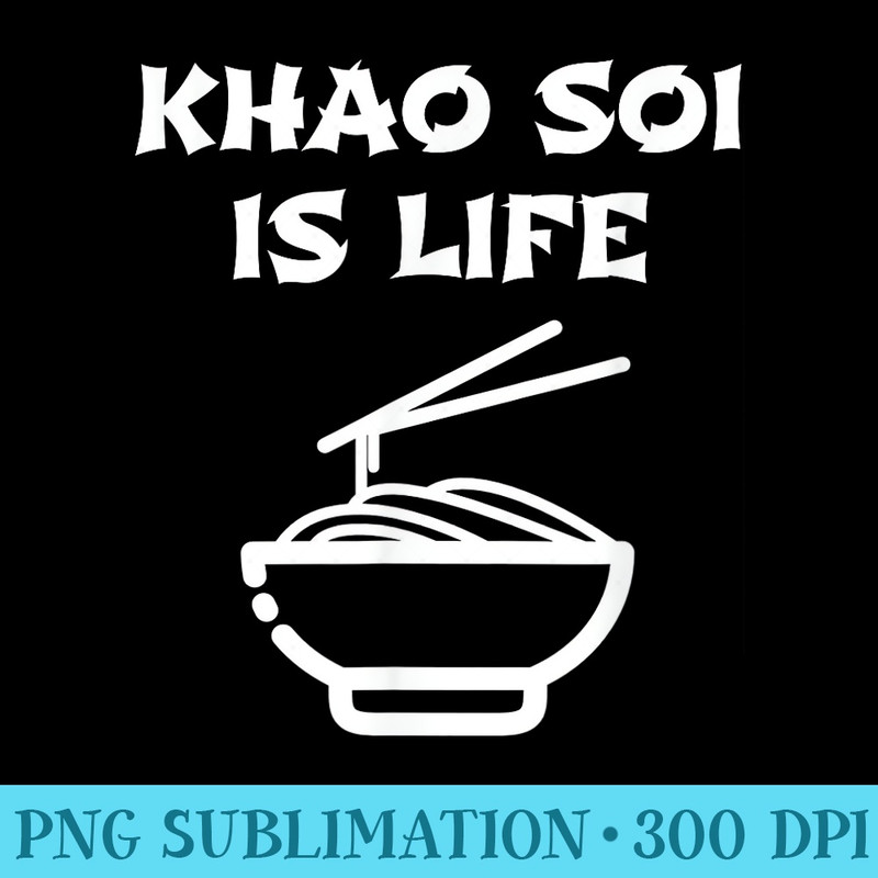 Khao Soi Funny Thai Food T Asian Food - Shirt Vector Illustration - Unique And Exclusive Designs