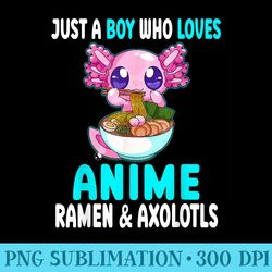 just a who loves anime ramen and axolotls kawaii - png download website