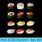 Sushi Funny Sushi Kit Types of Sushi - Sublimation backgrounds PNG - Unleash Your Inner Rebellion