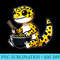 Leopard Gecko Eating Ramen Noodles Reptile Keeper Gecko Fan - Transparent Shirt Clip Art - Instantly Transform Your Sublimation Projects