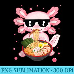 kawaii axolotl ramen japanese anime n girls - transparent png download