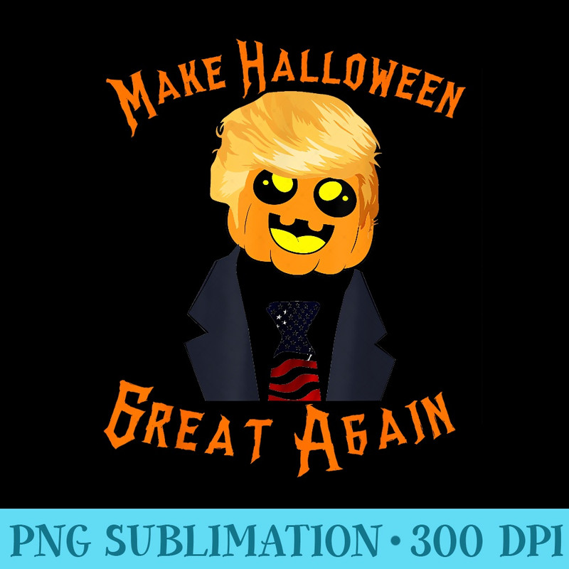 Trump Make Halloween Great Again Pumpkin Trump Head - PNG Clipart Download - Limited Edition And Exclusive Designs