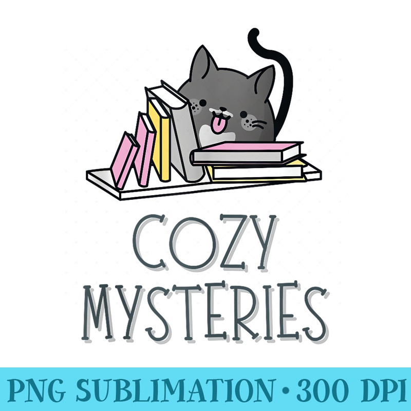 Cozy Mysteries Cute Cat Cozy Murder Mystery Cat Detective - PNG Download Gallery - Create with Confidence