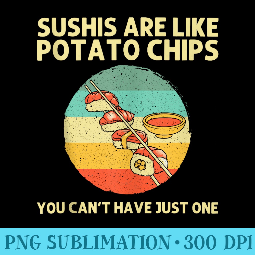 Cute Sushi Roll For Men Japanese Food Lovers Kawaii - Shirt Artwork PNG - Eco Friendly And Sustainable Digital Products