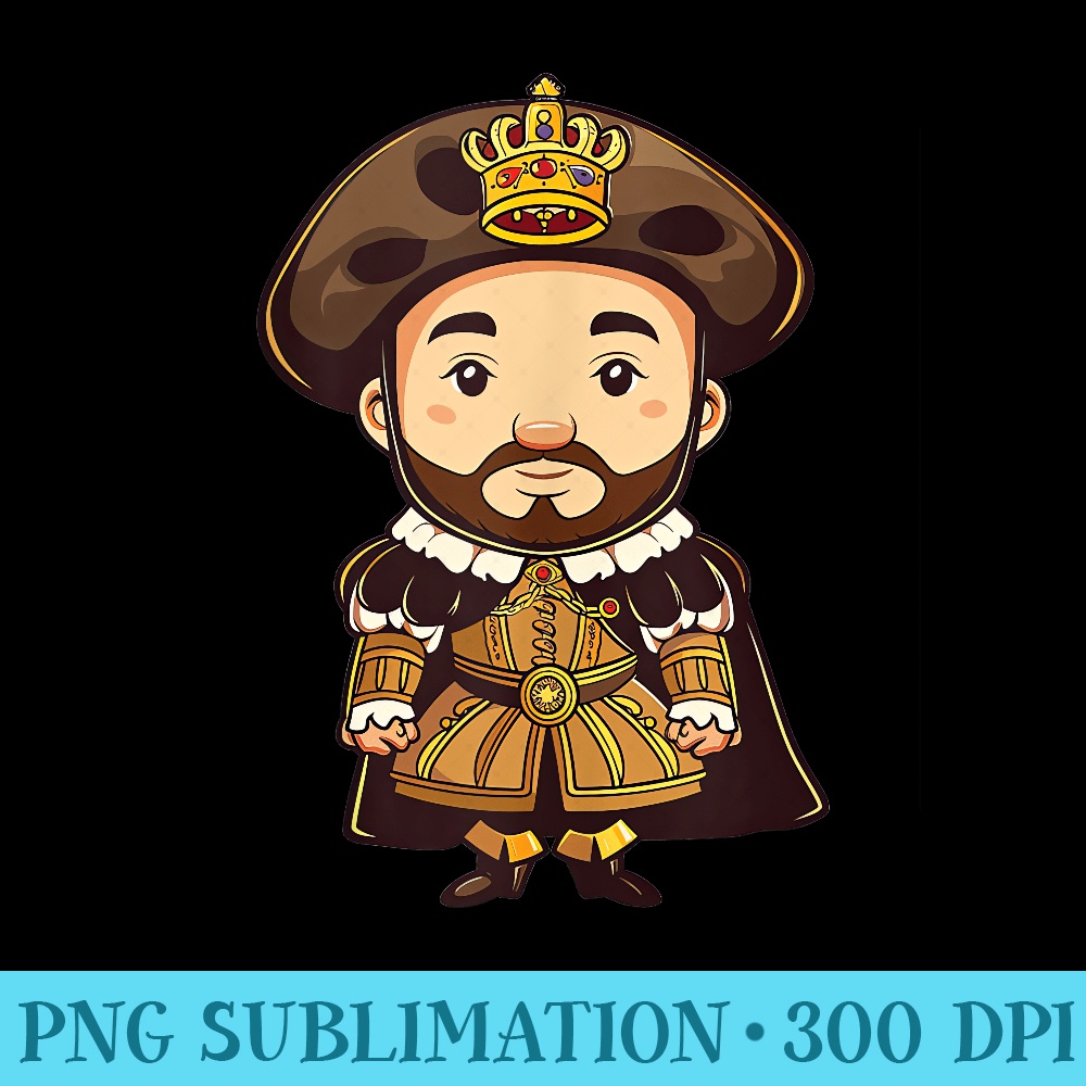 Henry VIII In Kawaii Style - PNG Download Clipart - Capture Imagination with Every Detail