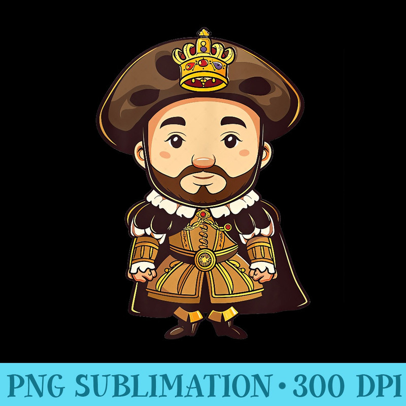 Henry VIII In Kawaii Style - PNG Download Clipart - Capture Imagination with Every Detail