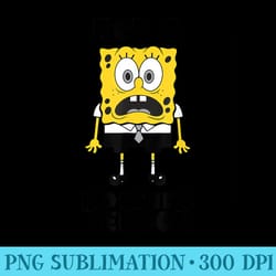spongebob squarepants no mornings shocked - png design files
