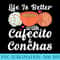 Life Is Better With Cafecito Conchas Cafe Coffee - Sublimation backgrounds PNG - Lifetime Access To Purchased Files