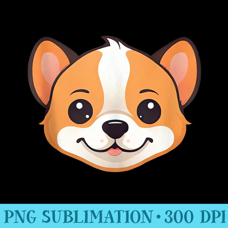 Cute Kawaii Dog - Mug Sublimation PNG - Add a Festive Touch to Every Day