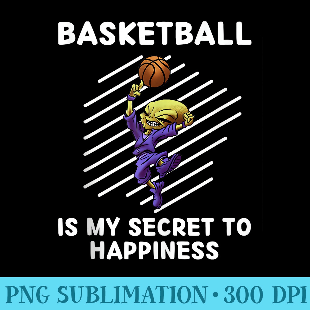 Cute Alien Basketball Is My Secret To Happiness Alien - PNG Download Transparent Background - Capture Imagination with Every Detail
