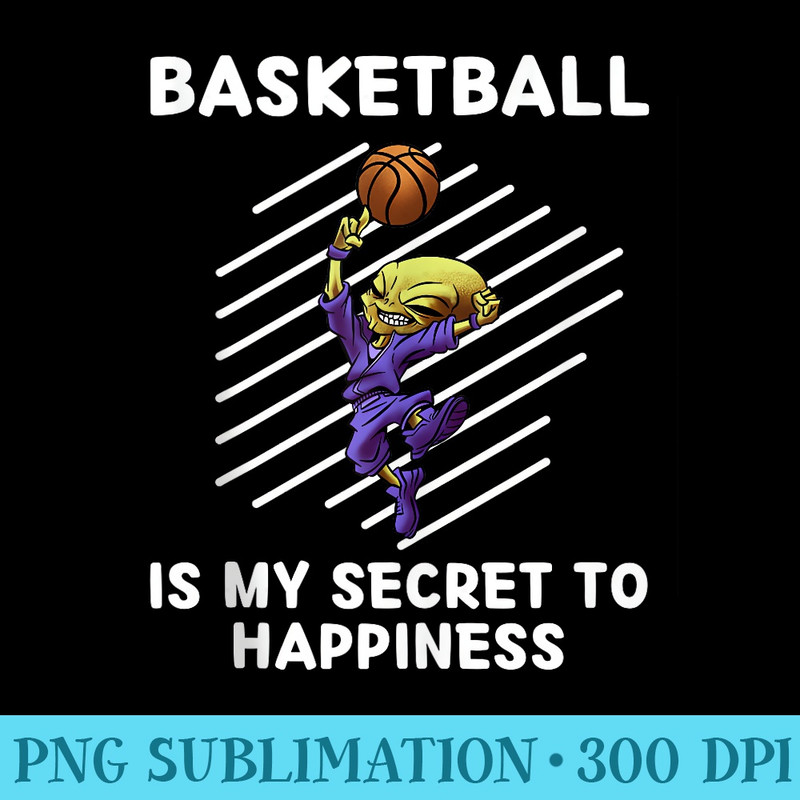 Cute Alien Basketball Is My Secret To Happiness Alien - PNG Download Transparent Background - Capture Imagination with Every Detail