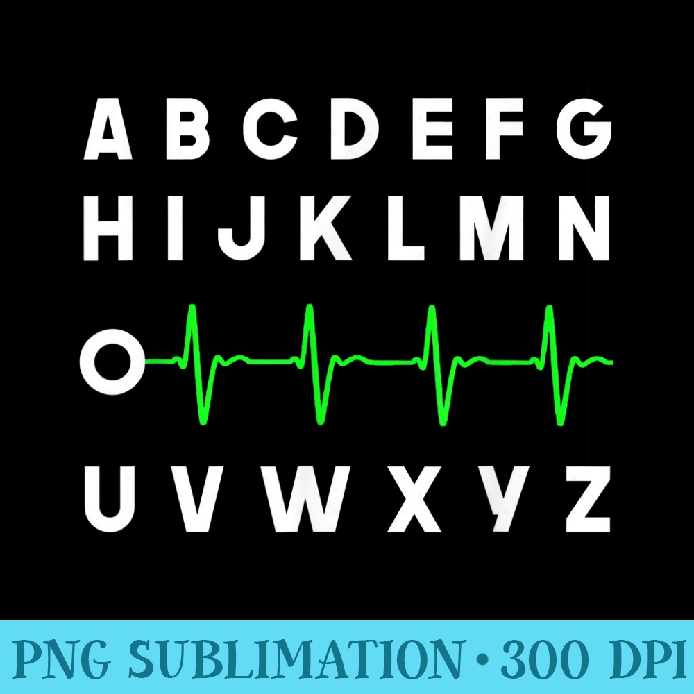 Nurse PQRST, ABCs Ekg Strip Alphabet, funny Nurse Meme - PNG Picture Download - Vibrant and Eye-Catching Typography