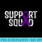Support Squad Turner Syndrome Awareness - Transparent PNG Design - Add a Festive Touch to Every Day