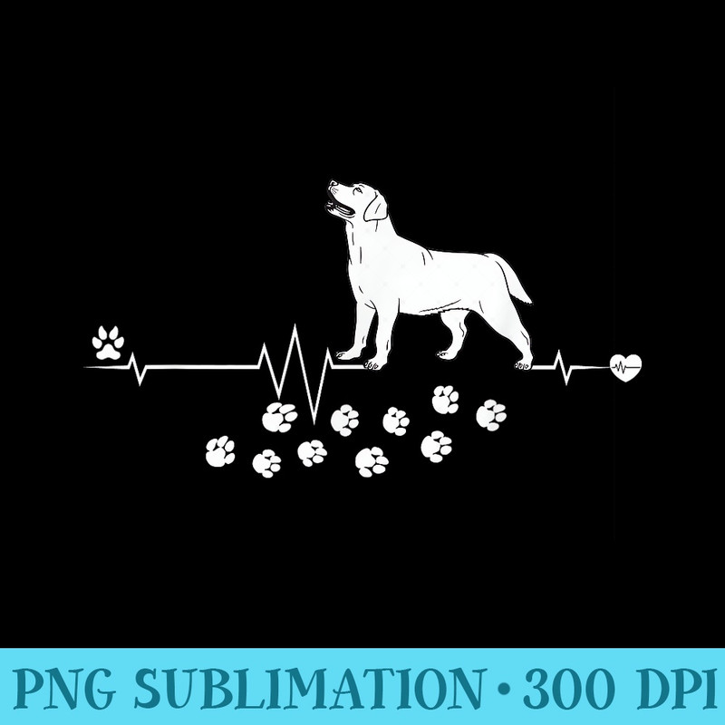 Labrador Retriever Dog Heartbeat Dogs Breed - PNG Resource Download - Bring Your Designs to Life