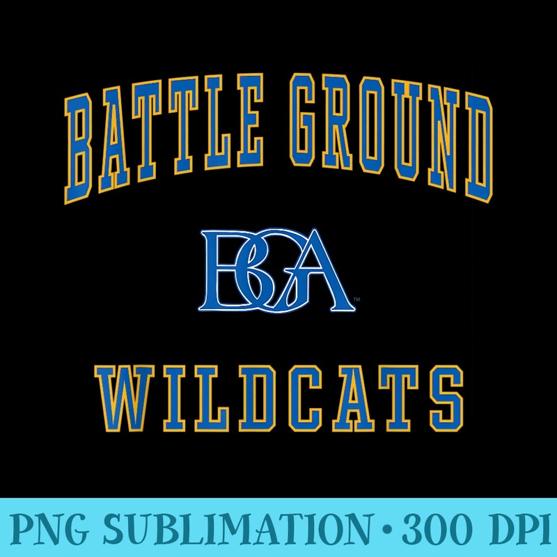 Battle Ground Academy Wildcats - Download Transparent Graphic - Vibrant and Eye-Catching Typography