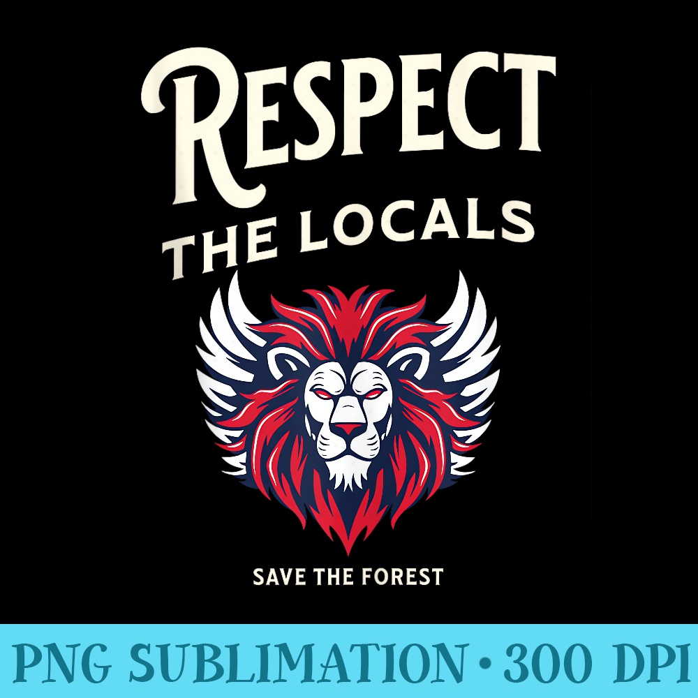 Cute Kawaii Graphic Respect The Environment, Lion, Save It - Digital PNG Downloads - Capture Imagination with Every Detail