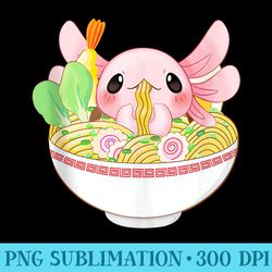 axolotl ramen anime kawaii eating noodle girls ns - png download transparent background