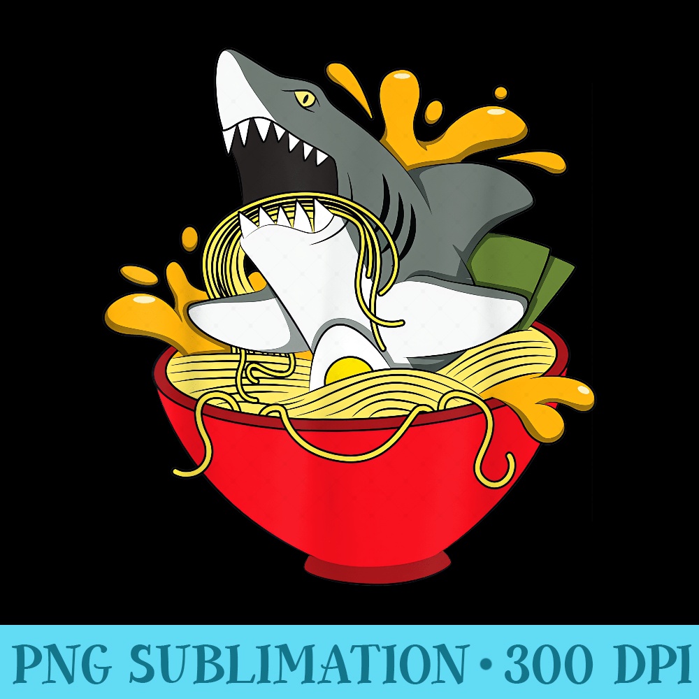 shark in ramen shark ramen humour pho noodle soup - PNG Download Clipart - Unleash Your Inner Rebellion