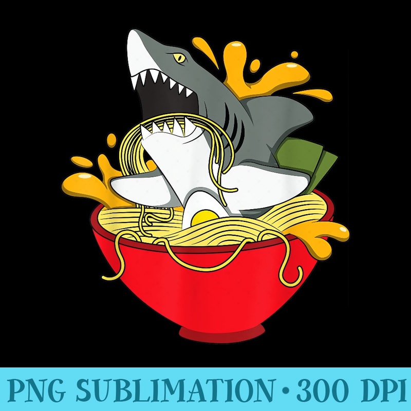 shark in ramen shark ramen humour pho noodle soup - PNG Download Clipart - Unleash Your Inner Rebellion