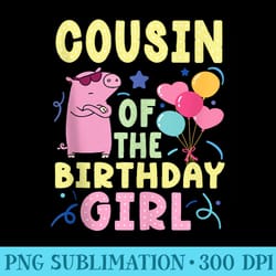 pig cousin of the birthday girl - download png images