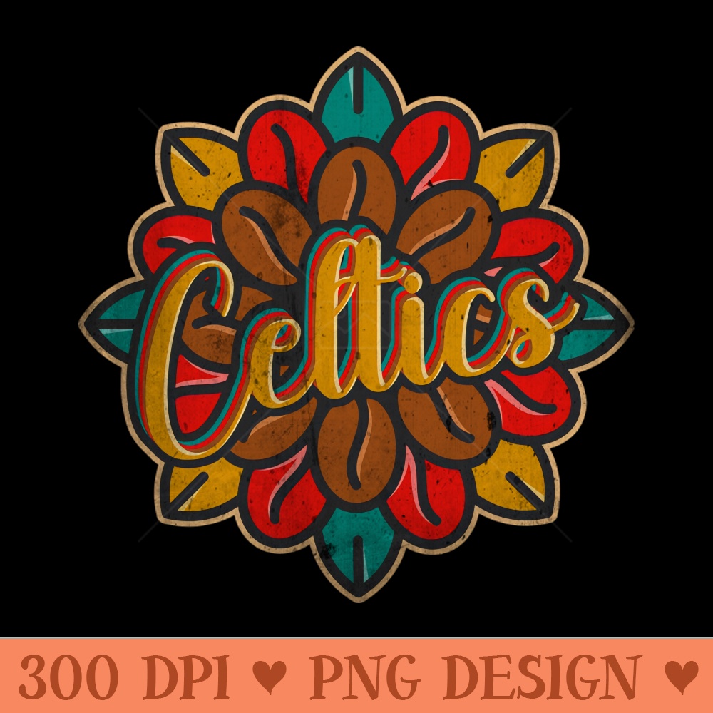 Celtics on coffee - Shirt Clipart Free PNG - Unique And Exclusive Designs