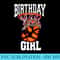 9th Birthday Basketball For Girl 9 Years Old - Sublimation designs PNG - Limited Edition And Exclusive Designs