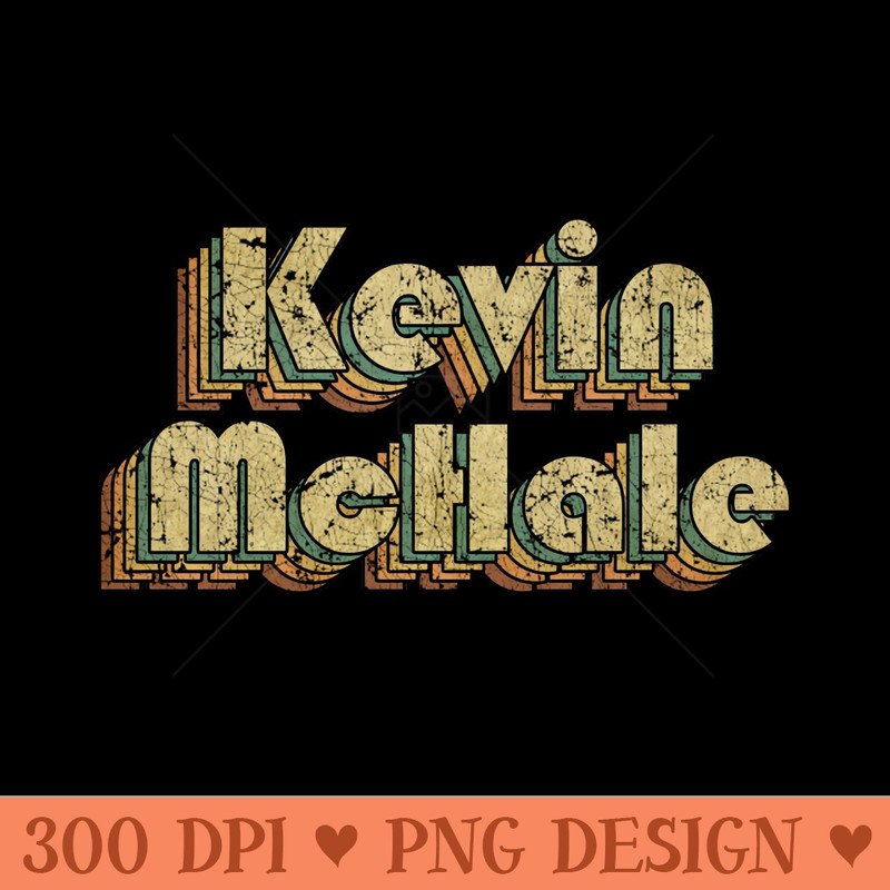 Kevin McHale Vintage Rainbow Typography Style 70s - PNG Download Clipart - Instant Access To Downloadable Files
