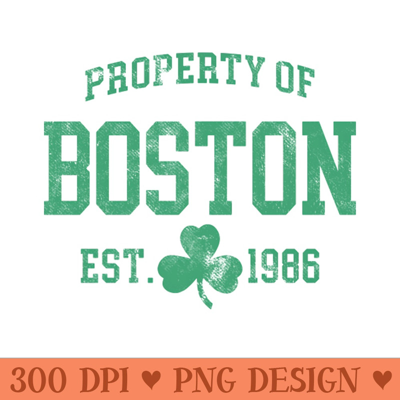 Property of Boston - Sublimation backgrounds PNG - Revolutionize Your Designs