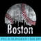 Vintage Boston Baseball Downtown Skyline Classic City - Sublimation designs PNG - Unique And Exclusive Designs