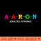 Aaron, Exalted and Strong - PNG Download Icon - High Resolution And Print-Ready Designs
