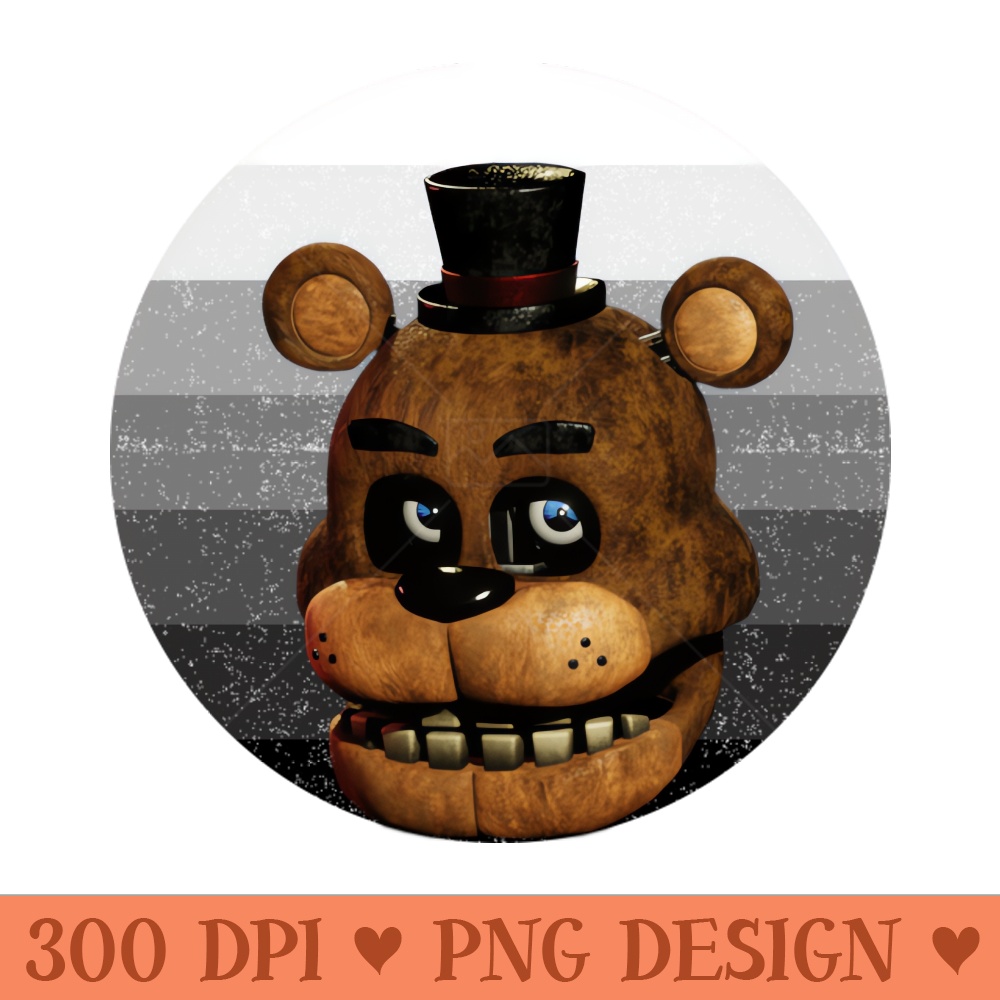 FNAF Freddys face - Download PNG Files - Perfect for Sublimation Mastery