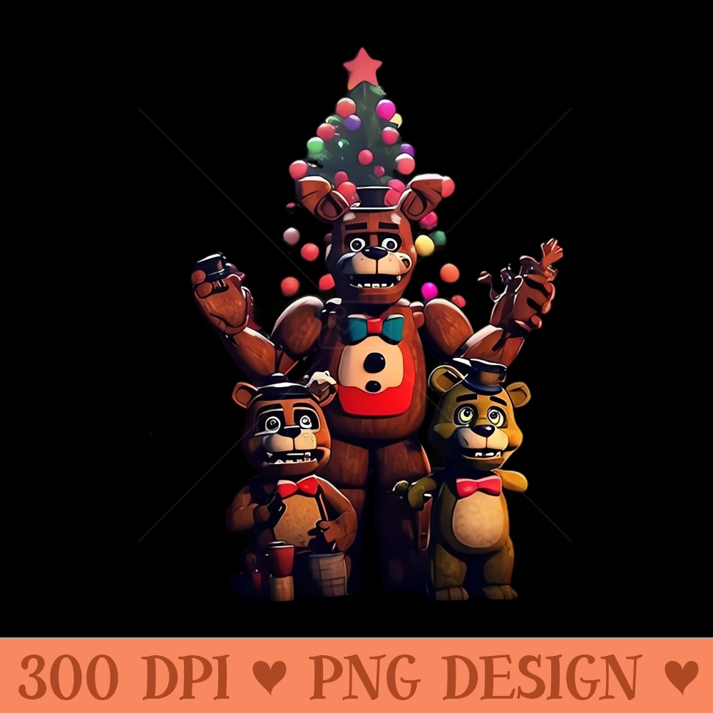 Five Nights At Freddys Christmas - Download PNG Files - Fashionable and Fearless