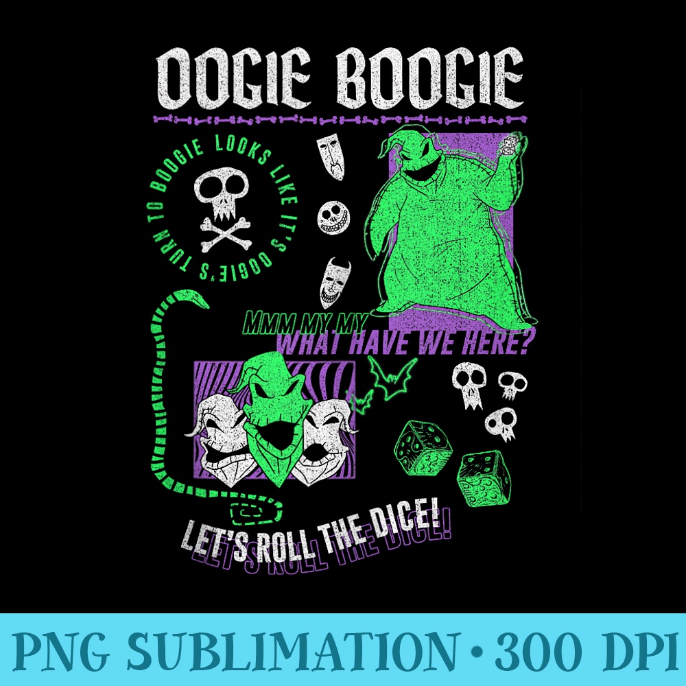 Disney The Nightmare Before Christmas Oogie Boogie Poster - Modern PNG designs - Quick And Seamless Download Process