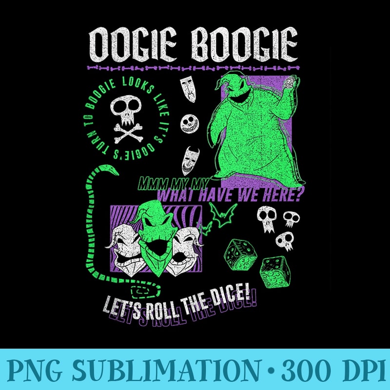 Disney The Nightmare Before Christmas Oogie Boogie Poster - Modern PNG designs - Quick And Seamless Download Process