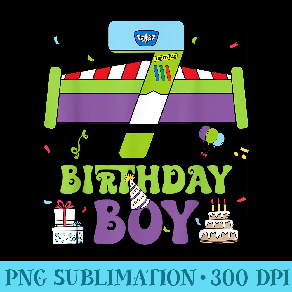 7th Birthday Toy Lover Funny 7 Year Old Story Bday Party - Shirt Clipart Free PNG - High Resolution And Print-Ready Designs