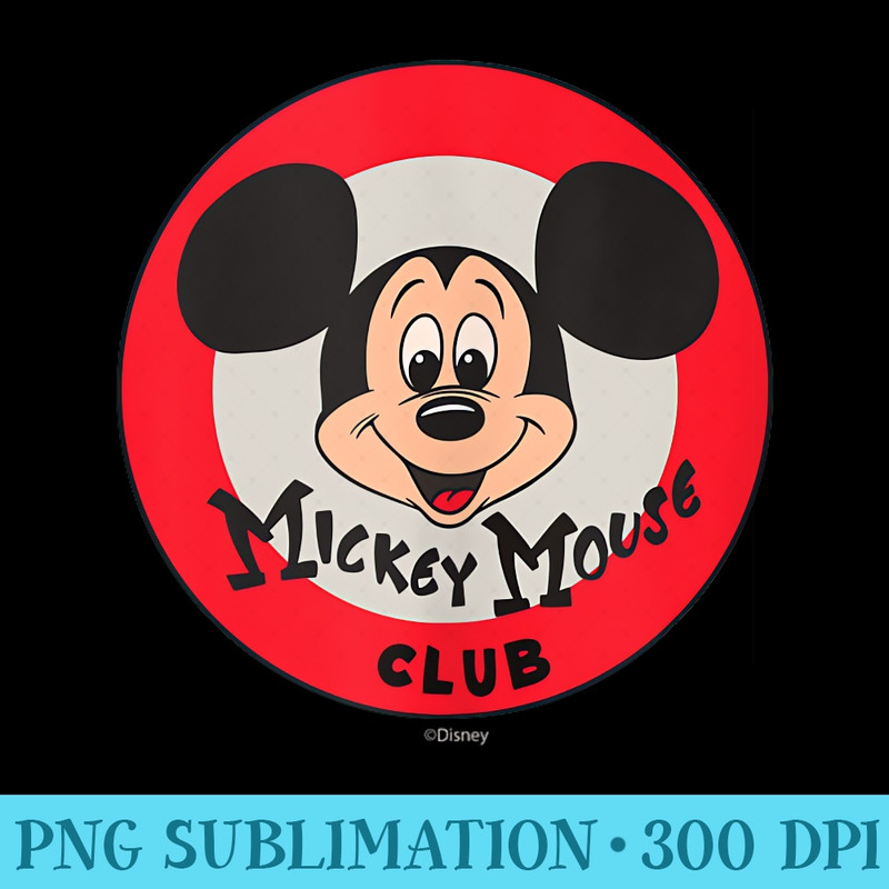 Disney 100 Mickey Mouse Club Logo Color Vintage D100 - PNG Clipart Download - Revolutionize Your Designs