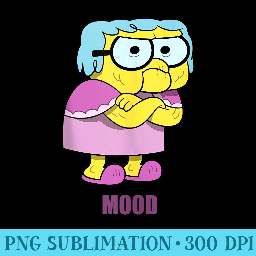 Disney Big City Greens Gramma Alice Mood - PNG Sublimation - Create with Confidence