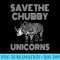 Retro style Save The Chubby Unicorns Vintage Fat Rhino - Shirt Clipart Free PNG - Boost Your Success with this Inspirational PNG Download