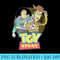 Disney Pixar Toy Story Buzz Woody Distressed Retro - Shirt Artwork PNG - Lifetime Access To Purchased Files