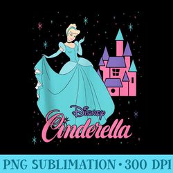 disney princess cinderella retro 90s - png picture download