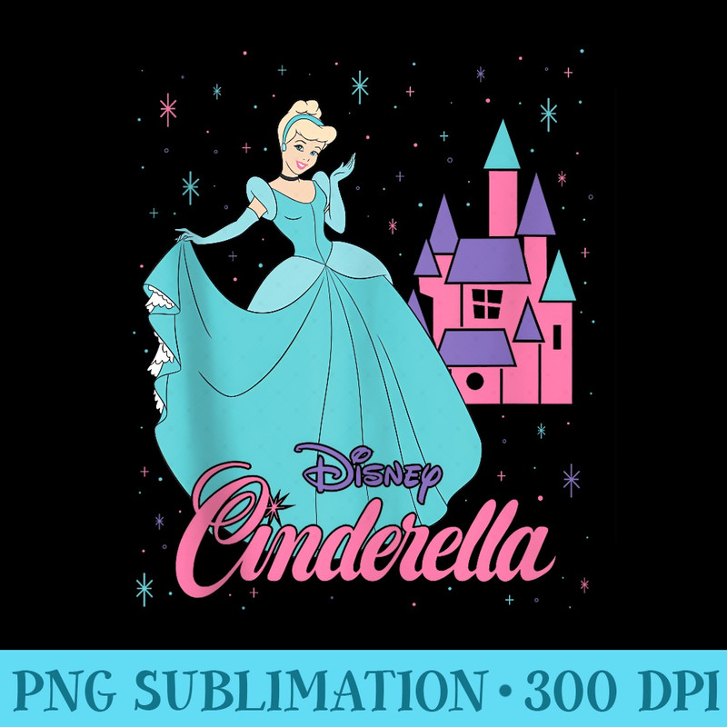 Disney Princess Cinderella Retro 90s - PNG Picture Download - Limited Edition And Exclusive Designs