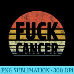 fuck cancer breast cancer awareness retro distressed - blank shirt template png