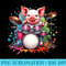 s Watercolor Pig Drummer Farm Animal Band Design - PNG Download - Perfect for Creative Projects