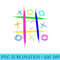 Ultimate Tic tac toe board game colorful heart hugs kisses - Sublimation templates PNG - Capture Imagination with Every Detail