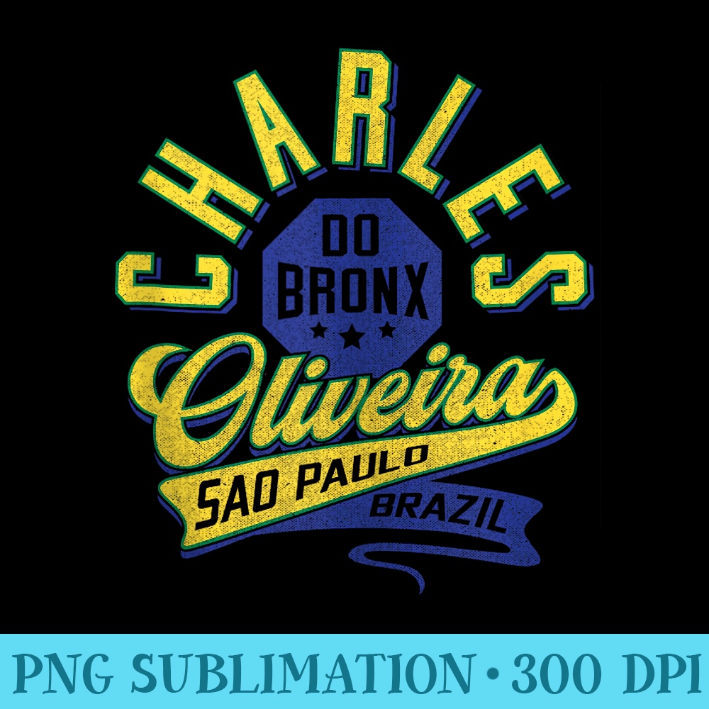 Official UFC Charles Oliveira Varsity - Sublimation graphics PNG - Lifetime Access To Purchased Files