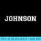 Johnson Last Name On Back T - Sublimation clipart PNG - Enhance Your Apparel with Stunning Detail